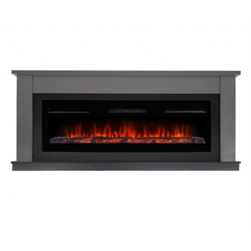 Каминокомплект: Очаг Electrolux Инфинити EFP/P-1600ULS, портал Канто Лонг графит, черный